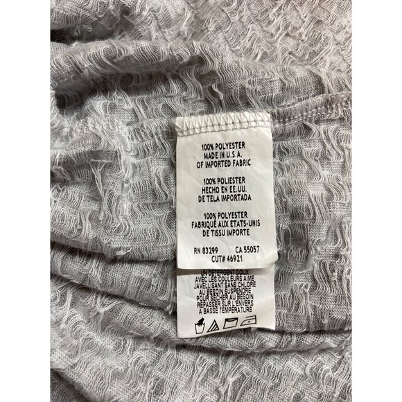 Annalee Hope Womens Poncho Wrap Top Small Gray Knit Lightweight USA Minimalist - Picture 4 of 7